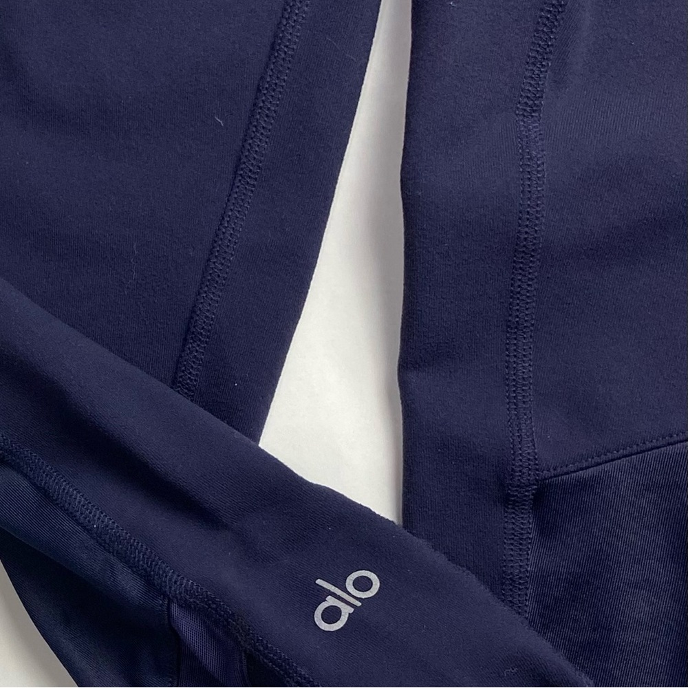 Alo Yoga High Waist Moto Sport Leggings with Mesh Panels - Picture 6 of 7